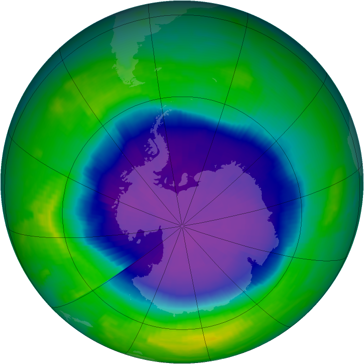 Ozone Map 1996-10-01